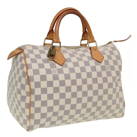 LOUIS VUITTON Damier Azur Speedy 30 Hand Bag - Picture 1 of 16